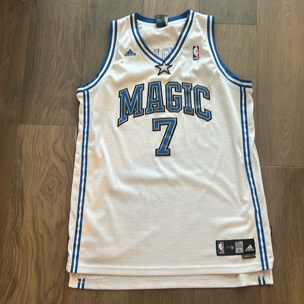 JJ Redick Orlando Magic 100% Real Adidas Jersey Size Men’s Large +2 Length